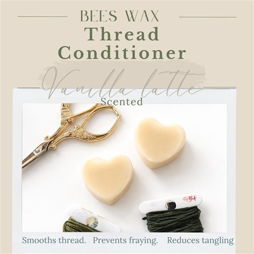 Vanilla Latte Beeswax Thread Conditioner | Zero Waste Sewing Supply - Etsy Australia