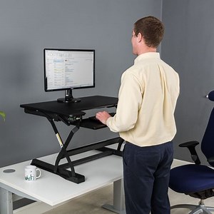 DeskRite 100 Black Sit-Stand Platform