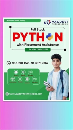 Full Stack Python Course with Placement Assistance | Vagdevi Technologies #shorts #ytshorts #python