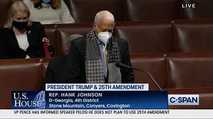 For 244 years America has stood as the world’s bellwether of democracy. Last week the world saw America at perhaps her lowest moment. It was crazy. We all took the same oath when we swore to protect this country from enemies both foreign and domestic. But only the Vice President has the power to invoke the 25th Amendment and protect our country from this domestic enemy. The 25th Amendment was written for this moment. If not now, when would its use ever be appropriate? Vice President Pence, you h