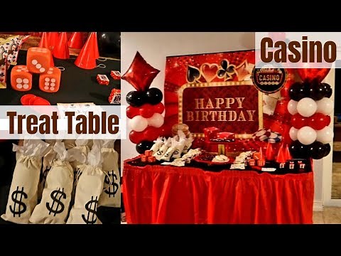 Casino Birthday Party Decoration Ideas: Treat Table