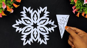 1M views · 13K reactions | How to cut paper snowflakes - Paper snowflakes cutting ideas - DIY Christmas tree ornaments #ChristmasCrafts #Christmas2024 #Snowflakes | DIY And Paper Crafts | Facebook