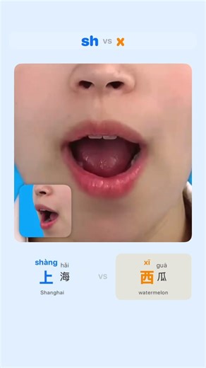 Confusing Pinyin：sh vs x #chinesepinyin #mandarin #pinyin