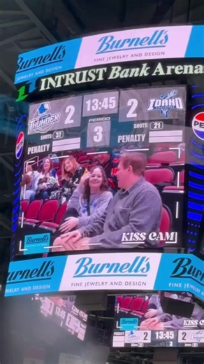 Caught on the Burnell’s Kiss Cam 💋 Presented by Burnell’s — scoring big with engagement rings since 1979 💍