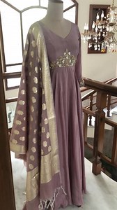 This stunning yet subtle looking outfit will sure make you stand out in the crowd. It is embellished with beads, pipes , sequins and what not. Get this classy looking outfit for your new year eve party. Get in touch with us at 9121017226 | Varuni Gopen Collections