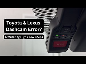 Fix Toyota & Lexus Integrated Dashcam microSD Card Error (Alternating High/Low Beeps)
