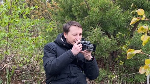 Man Camera Forest Free Stock Video