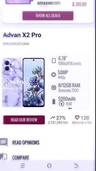 Advan X2: HP Midrange Terjangkau Harga 3.599.998