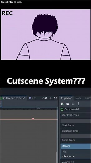 Worst Cutscene System in Godot #godot #godot4 #games