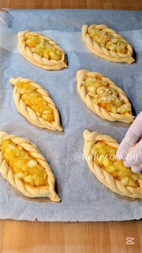 The most delicious fruit buns I've ever baked #baking #panini #buns #булочки #пироги