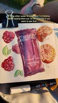 Pentel water brush outdoor painting!