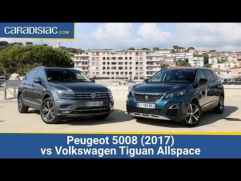 Comparatif - Peugeot 5008 (2017) vs Volkswagen Tiguan Allspace : le match des champions