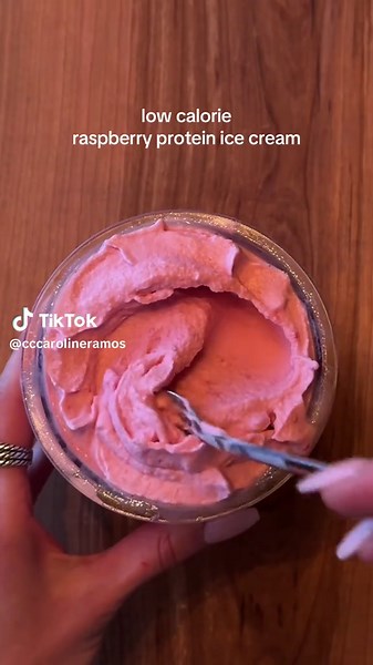 Delicious Raspberry Protein Ice Cream with Ninja Creami