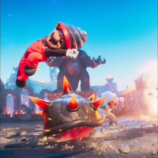Mario, Luigi and Yoshi vs Bowser Jr and Dry Bowser ~ The Super Mario Galaxy Movie