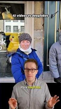 Deepfakes vs AI videos #ai #aivideo #medialiteracy #news #cameras