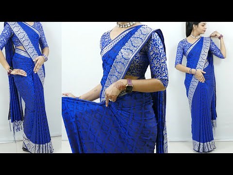 Beginners saree draping tricks step by step | Perfect silk saree draping | Sari draping for wedding