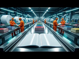 Inside a Modern Notebook Factory: From Trees to School Notebooks (The Whole Process)