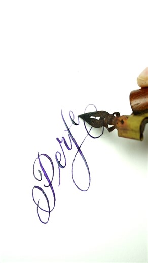"Perfection" Copperplate Calligraphy #satisfying #calligrphylearning #calligraphyart