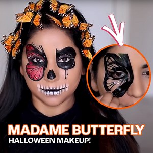 Halloween Madame Butterfly Makeup Tutorial | Smitha Deepak
