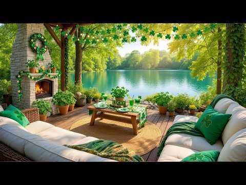 Cozy St. Patrick’s Morning 🍀 Relaxing Piano Instrumental Music & Fireplace 🍀 Happy St Patrick’s Day