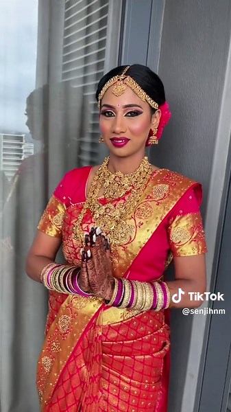 Traditional South Indian Bridal Look by Senjihn M