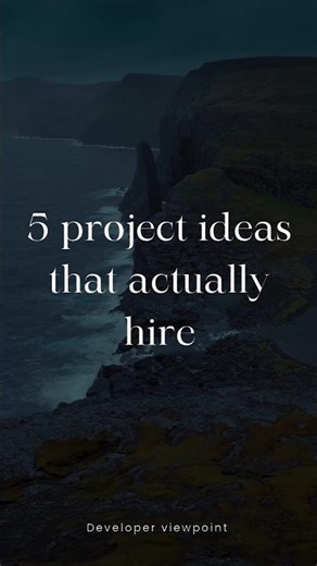 5 project ideas that actually hire !!!