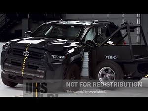 2025 Toyota 4Runner updated side crash test (extended footage)
