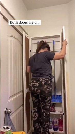 Simple DIY Wall Mounted Broom Closet