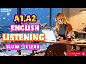 A1,A2 English Listening Practice for Beginners l English Easy, Slow and Clear