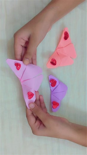 DIY !! paper butterfly !! craft video..#shortvideo