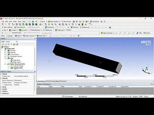 Non linear analysis of cantilever beam in Ansys part 1