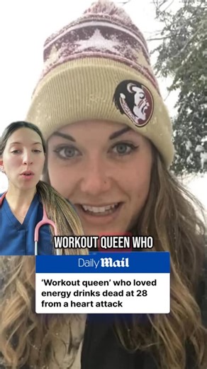 Dr. Jess on Instagram: "“Katie Donnell a 28 year old teacher drank up to three energy drinks a day before her fatal heart attack. She used caffeine daily to fuel her workouts. Her mother, Lori Barranon, called the drinks “harmful and deadly” and blamed them, along with caffeine supplements, for her daughter’s death.” As a doctor I am so sad for their family. Let’s raise awareness and help warn others about the dangers of high caffeine intake #dailymail #energydrink #caffeine #coffee"