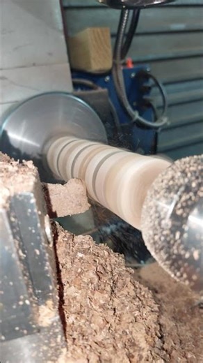 Turn Wood on a Metal Lathe #lathe #woodworking #machine