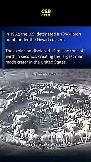 The Day a Nuke Created the World's Largest Man-Made Crater 💣