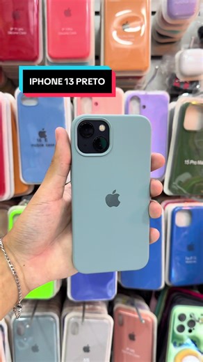 Capas de silicone para iPhone 13 Preto