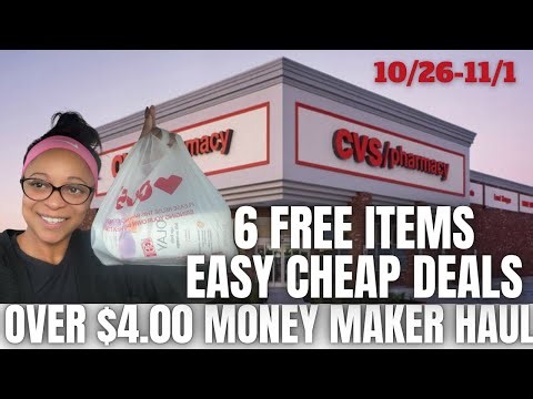 CVS COUPONING DEALS THIS WEEK 10/26-11/1: $4 MONEY MAKER CVS HAUL: CHEAP DEALS & FREEBIES AT CVS