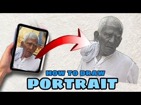 how to draw potrait sketch|| potrait sketch tutorial for beginners| art line pencil #potrait #viral