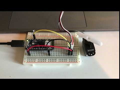 Servo motor with Arduino Nano 33 BLE demo