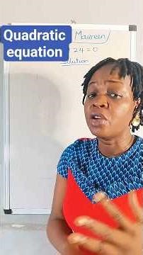 Quadratic equation #maths #solvingquadraticequations #education