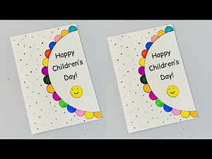 🥰DIY-Cute CHILDREN’S DAY Card🥰 without Glue & Scissors | White Paper Children’s Day Greeting Card