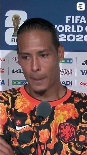 🇳🇱 Netherlands, Van Dijk: "Hydration break? They should be evaluated on a game-by-game basis"