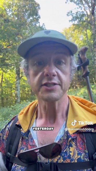 Trekking pole stick stashers for hiking and backpacking. New Backpacking gadget. Where to store your trekking poles while hiking. #trekkingpoles #trekking #backpacking #hiking #howto #stickstashers #Outdoors #gadget #invention #backpackingtips #hikingtips #Backpackinggear #ultralightbackpacking #appalachiantrail #marionoutdoors #thruhike #camping #hikersoftiktok #trekitup