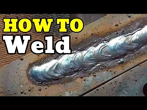 The First Lesson of Welding - How to weld with MMA Electrode. BASIC.