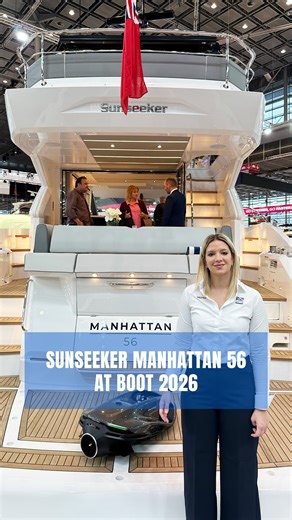 Introducing the new Sunseeker Manhattan 56, the evolution of a highly successful platform that has shaped its segment.�Building on the legacy of the previous 55-footer, this model introduces a fresh approach to space, design and onboard living. At the stern, a new modular seating layout transforms effortlessly from a convivial dinette into a generous sunbathing area, redefining the way the cockpit is experienced.�The exterior design has been completely reworked, delivering a more dynamic and con