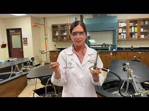 How to SAFELY light a Bunsen Burner: Safety in the Lab -4