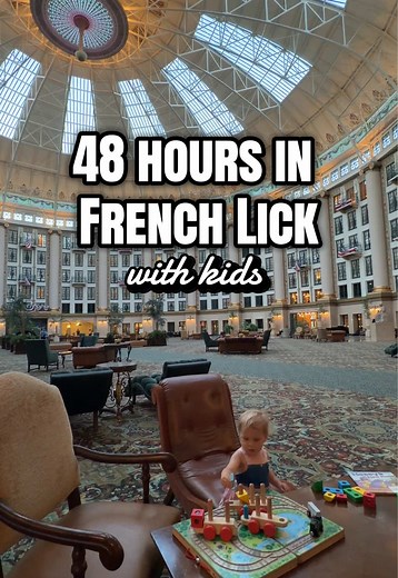 It’s time for a family vacation in Indiana! French Lick is the perfect weekend trip for families. My toddler had the best time in French Lick! There are so many things to do with kids: pools, animal encounters, train rides, dive in movies, kids activities at the hotel… we never got bored! Thanks for having us @Timeless French Lick ! Hotel Recommendation: @French Lick Resort Book your train ride: @French Lick Scenic Railway Animal encounters and safari: @Wilstem Wildlife Park #frenchlickindiana #