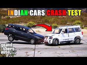 GTA 5 : INDIAN CARS CRASH TEST | FORTUNER VS SCORPIO VS THAR VS RANGE ROVER | HINDI GAMEPLAY