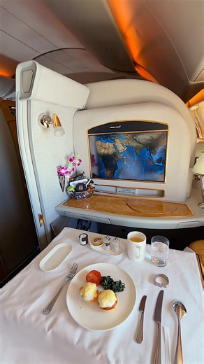 Emirates Flight ✈️ First class #travel #emirates