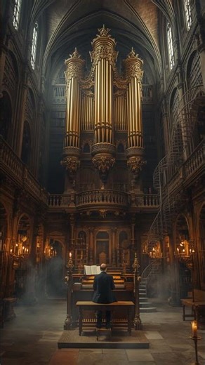 Gothic Library Pipe Organ Music for Sleep & Concentration