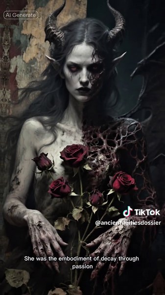 Eisheth Zenunim—demon queen of lust and corruption. #EishethZenunim #Demonology #DarkDeities #Shorts